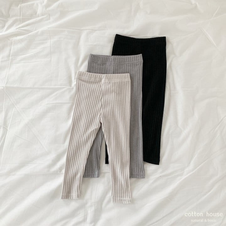 Cotton House - Korean Children Fashion - #childofig - Poly Rib Leggings