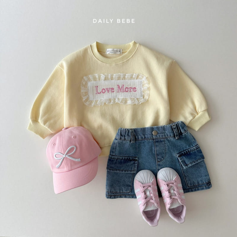 Daily Bebe - Korean Children Fashion - #Kfashion4kids - Lace Sweatshirt - 8