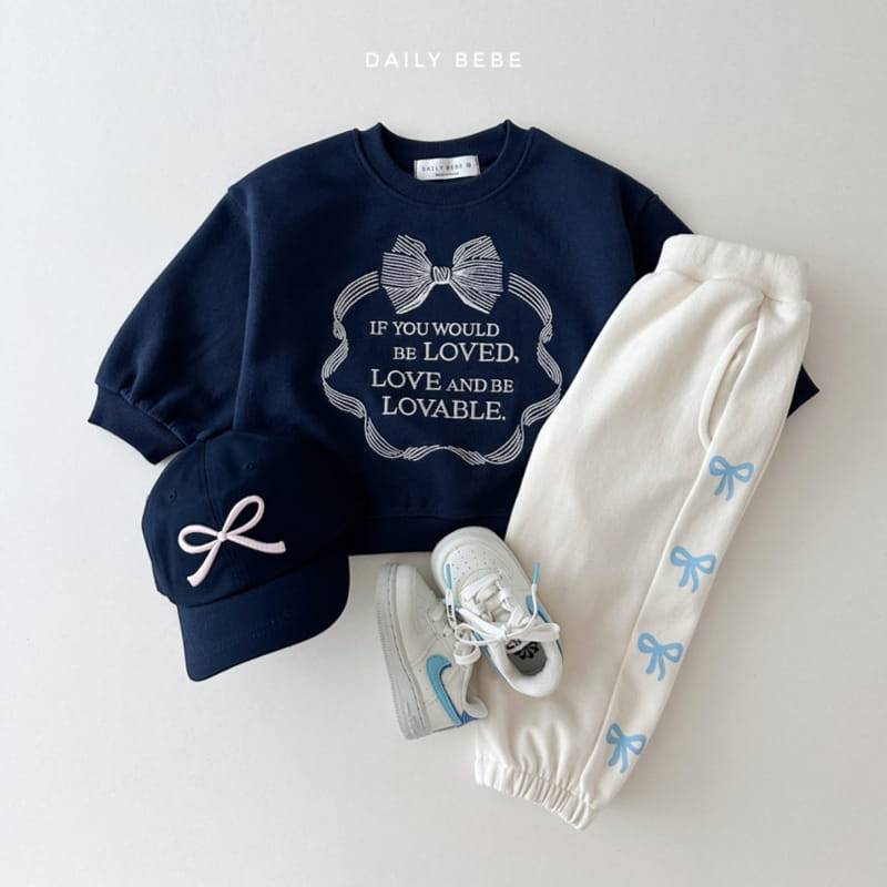 Daily Bebe - Korean Children Fashion - #Kfashion4kids - Ribbon Embroidery Sweatshirt - 11