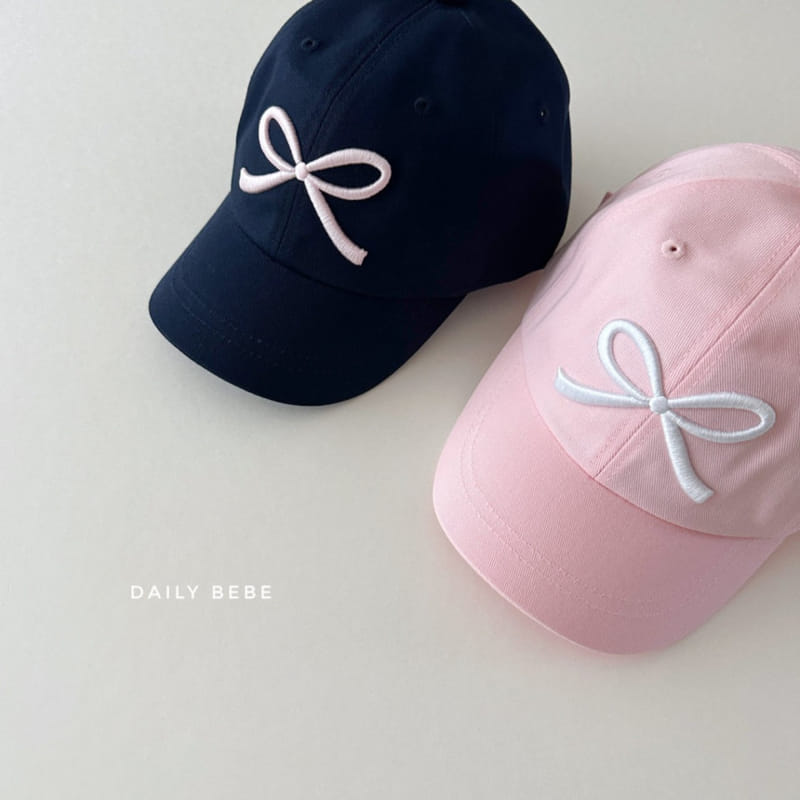 Daily Bebe - Korean Children Fashion - #childofig - Ribbon Ball Cap - 8
