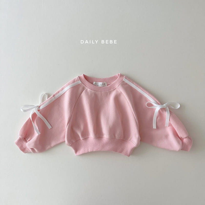 Daily Bebe - Korean Children Fashion - #childrensboutique - Ribbon Tape Top Bottom Set - 3