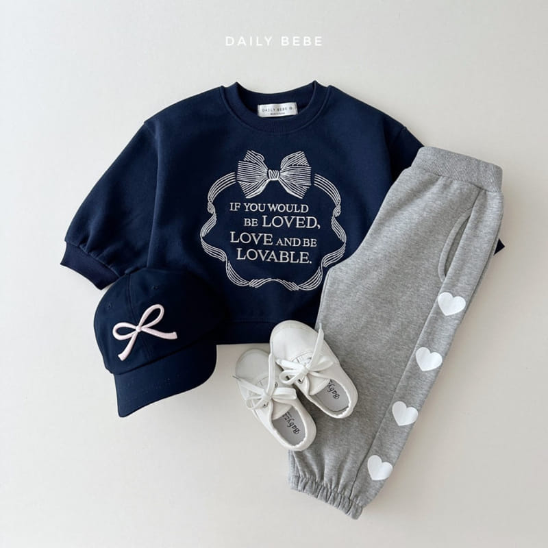 Daily Bebe - Korean Children Fashion - #childrensboutique - Heart Jogger Pants - 6