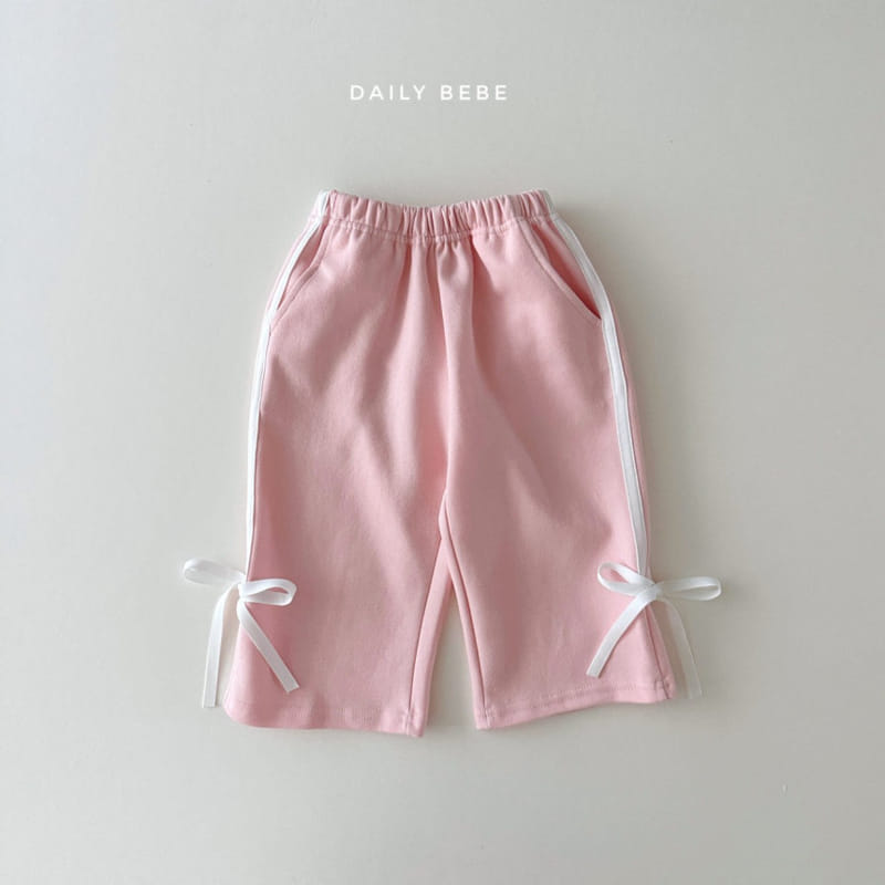 Daily Bebe - Korean Children Fashion - #childrensboutique - Ribbon Tape Top Bottom Set - 4