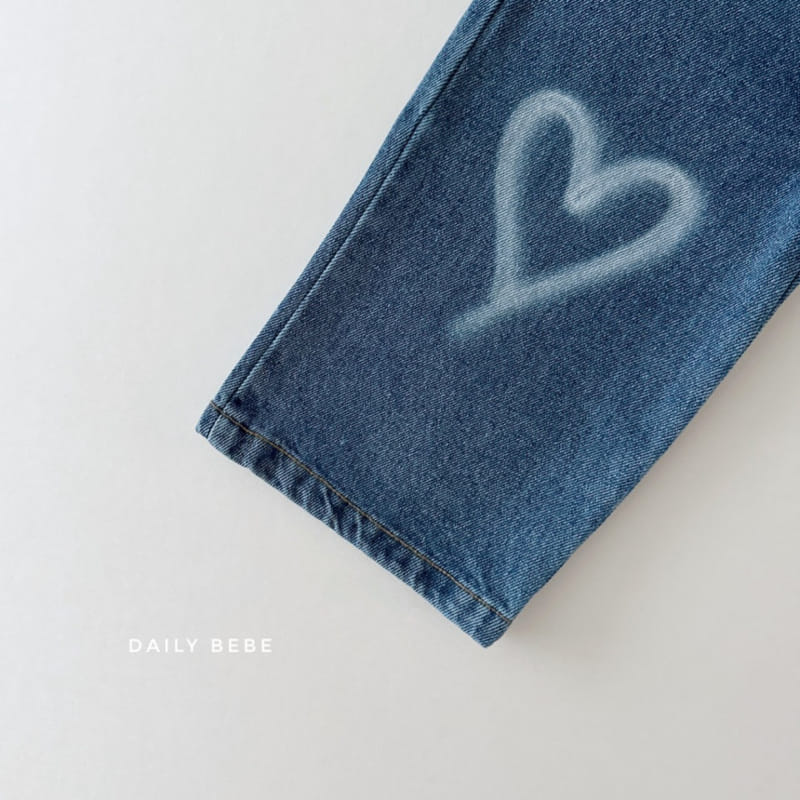 Daily Bebe - Korean Children Fashion - #designkidswear - Heart Denim - 3