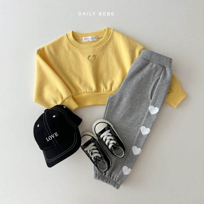 Daily Bebe - Korean Children Fashion - #discoveringself - Heart Punching Sweatshirt - 10