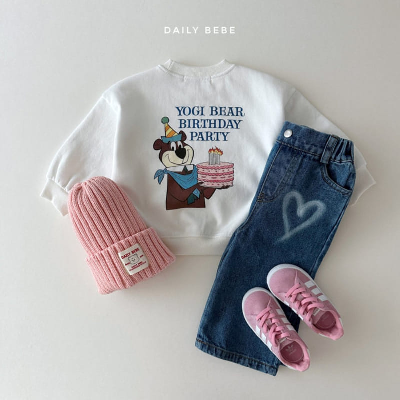 Daily Bebe - Korean Children Fashion - #fashionkids - Heart Denim - 5