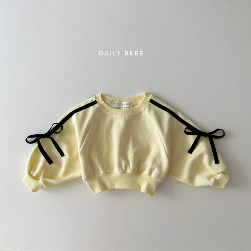 Daily Bebe - Korean Children Fashion - #kidsshorts - Ribbon Tape Top Bottom Set - 7