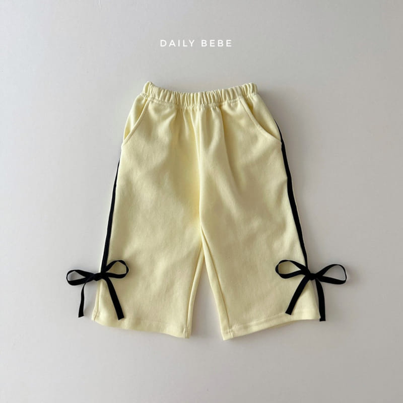 Daily Bebe - Korean Children Fashion - #kidsstore - Ribbon Tape Top Bottom Set - 8