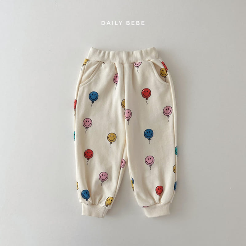 Daily Bebe - Korean Children Fashion - #kidsshorts - Balloon Smile Top Bottom Set - 4