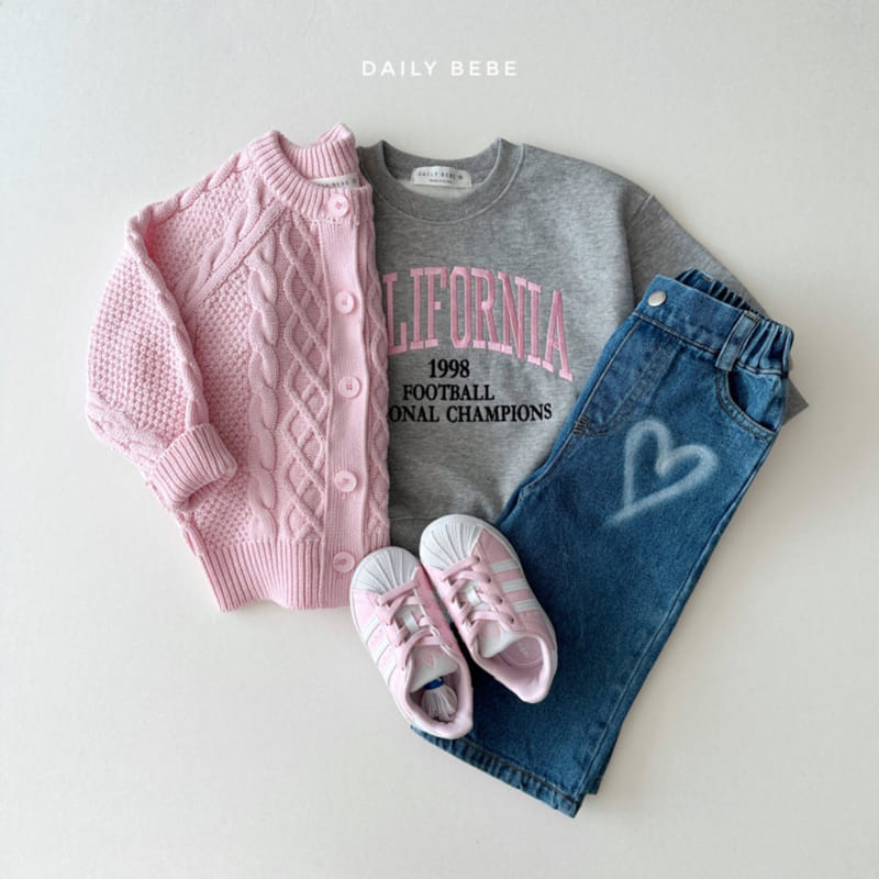 Daily Bebe - Korean Children Fashion - #kidzfashiontrend - Heart Denim - 8