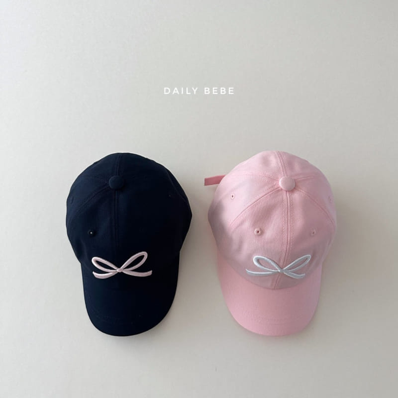Daily Bebe - Korean Children Fashion - #kidzfashiontrend - Ribbon Ball Cap