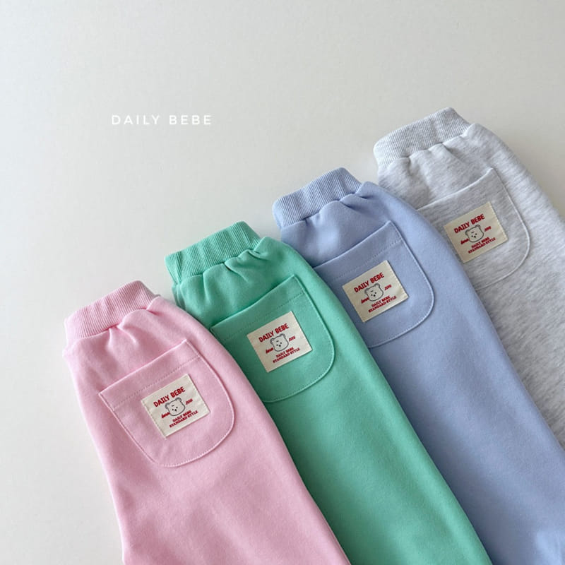 Daily Bebe - Korean Children Fashion - #kidzfashiontrend - Patch Jogger Pants - 7