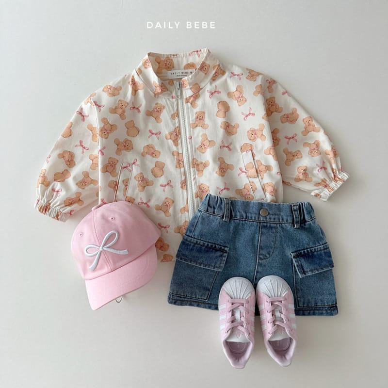 Daily Bebe - Korean Children Fashion - #littlefashionista - Pattern Windbreak - 4