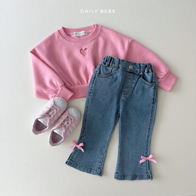 Daily Bebe - Korean Children Fashion - #prettylittlegirls - Heart Punching Sweatshirt - 4
