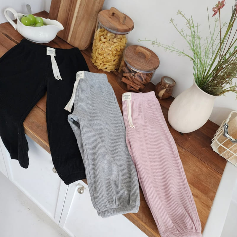 Dalla - Korean Children Fashion - #childrensboutique - Rib Jogger Pants - 6