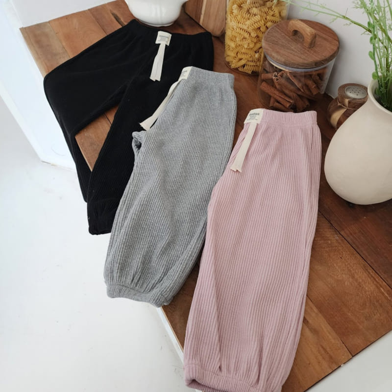 Dalla - Korean Children Fashion - #designkidswear - Rib Jogger Pants - 7