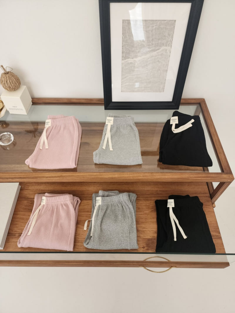 Dalla - Korean Children Fashion - #discoveringself - Rib Jogger Pants - 8