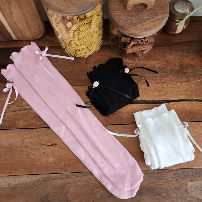Dalla - Korean Children Fashion - #fashionkids - Rib Knee Socks - 5