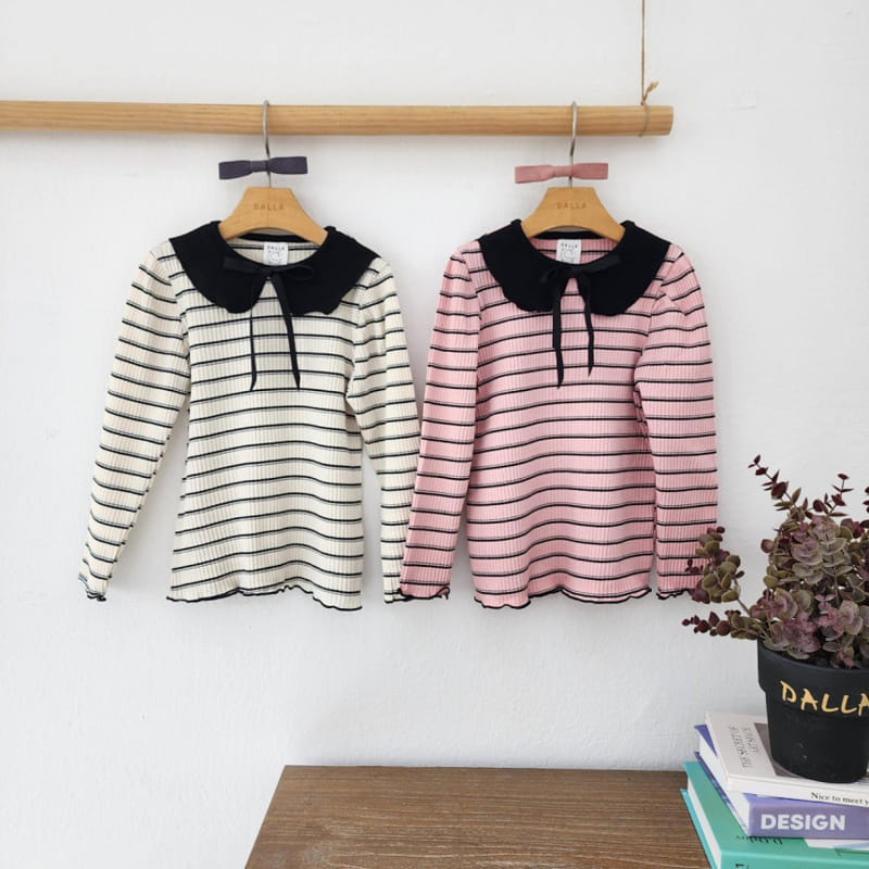 Dalla - Korean Children Fashion - #magicofchildhood - Rib ST Tee - 8