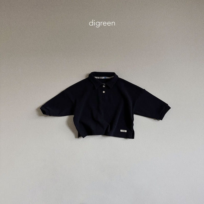 Digreen - Korean Children Fashion - #childofig - Collar Waffle Tee - 8