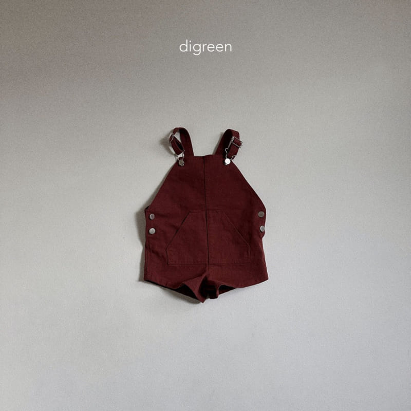 Digreen - Korean Children Fashion - #childofig - C Short Dungarees - 5