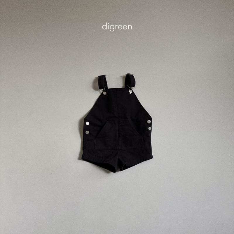 Digreen - Korean Children Fashion - #childrensboutique - C Short Dungarees - 6