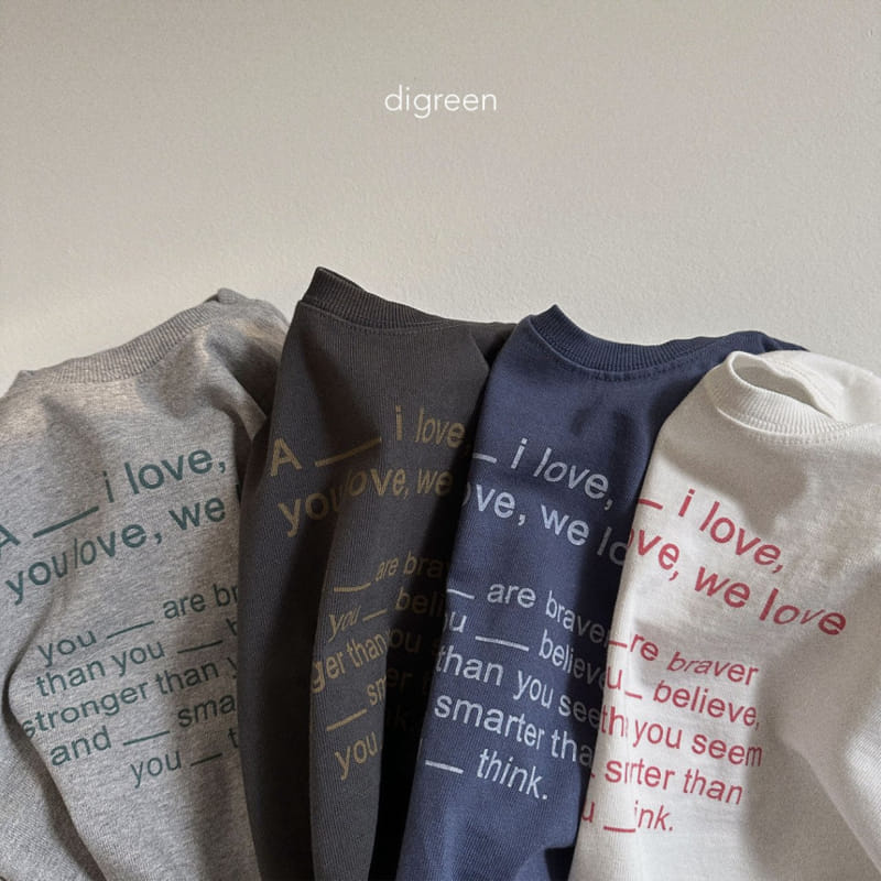 Digreen - Korean Children Fashion - #discoveringself - Love Tee