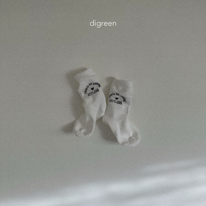 Digreen - Korean Children Fashion - #discoveringself - Love Socks - 5