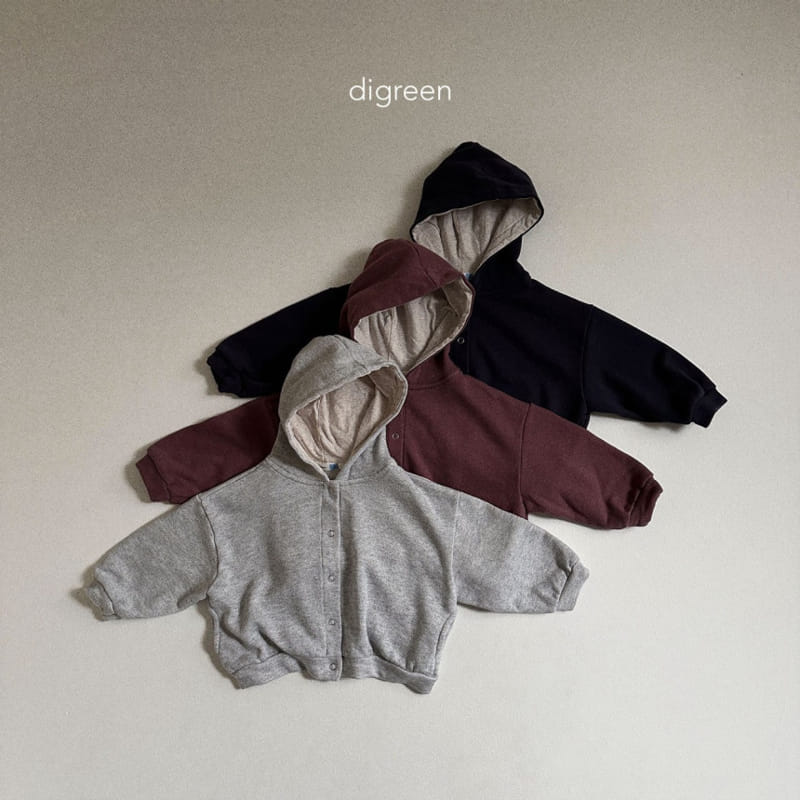 Digreen - Korean Children Fashion - #fashionkids - Lala Hoody Zip Up