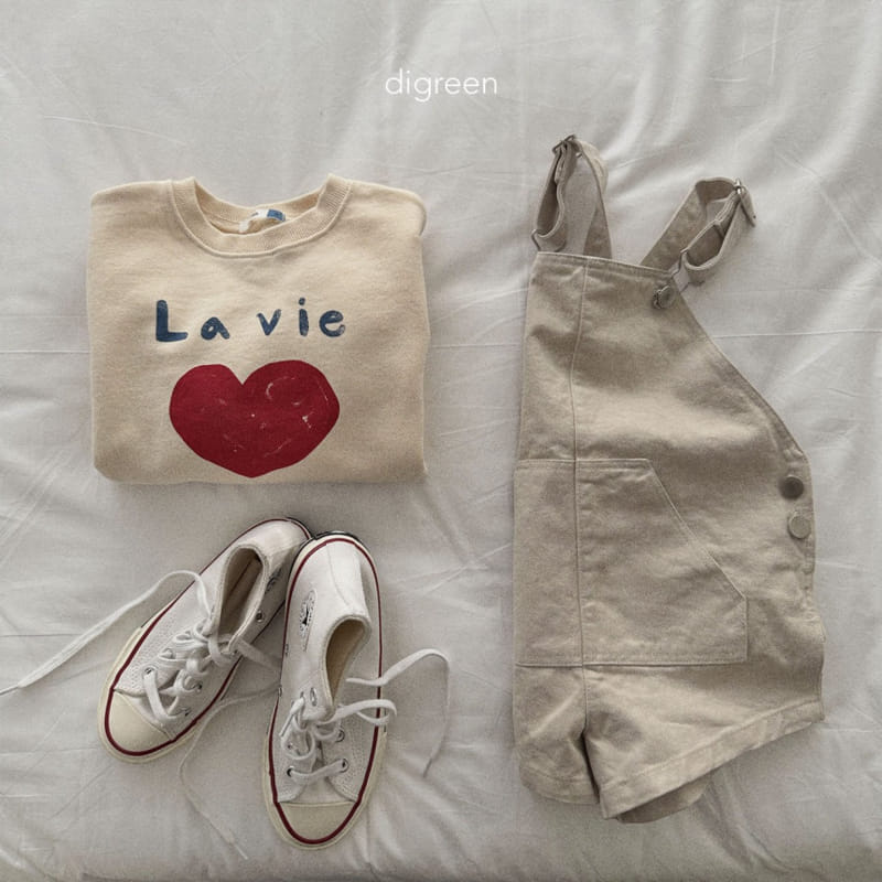 Digreen - Korean Children Fashion - #fashionkids - C Short Dungarees - 9