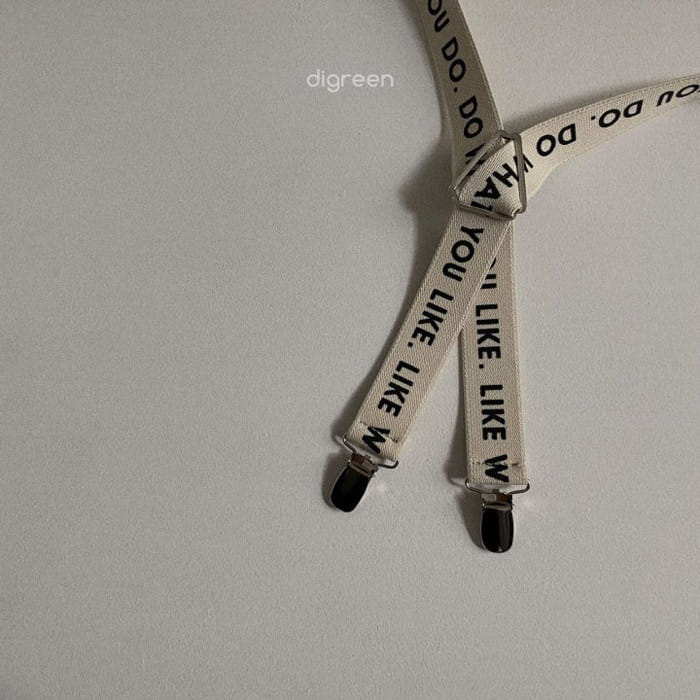 Digreen - Korean Children Fashion - #fashionkids - Lettering Suspenders - 3