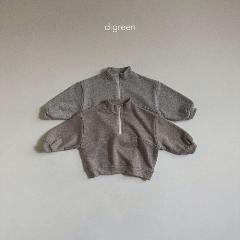 Digreen - Korean Children Fashion - #kidsshorts - Boca Half Open Zip Up - 3