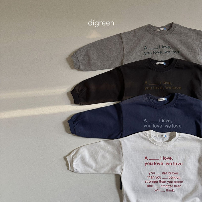 Digreen - Korean Children Fashion - #kidsshorts - Love Tee - 3