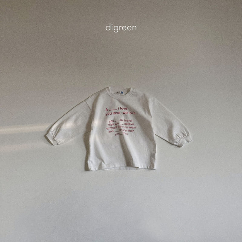 Digreen - Korean Children Fashion - #kidsshorts - Love Tee - 4