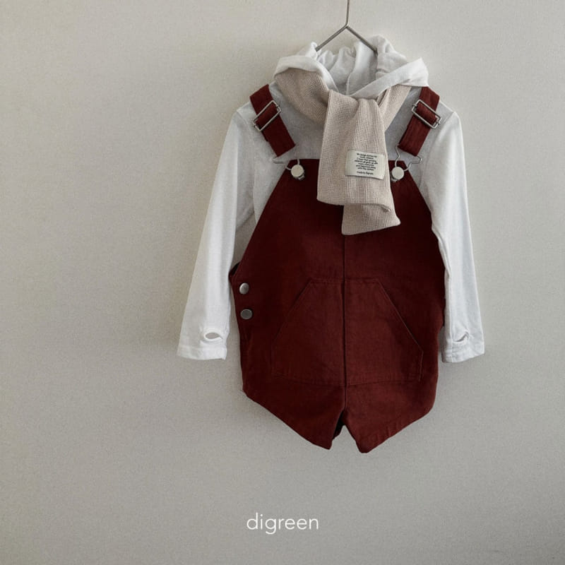 Digreen - Korean Children Fashion - #kidsstore - C Short Dungarees - 11