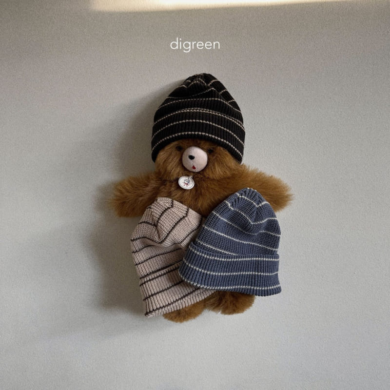 Digreen - Korean Children Fashion - #kidsstore - Line Beanie - 2
