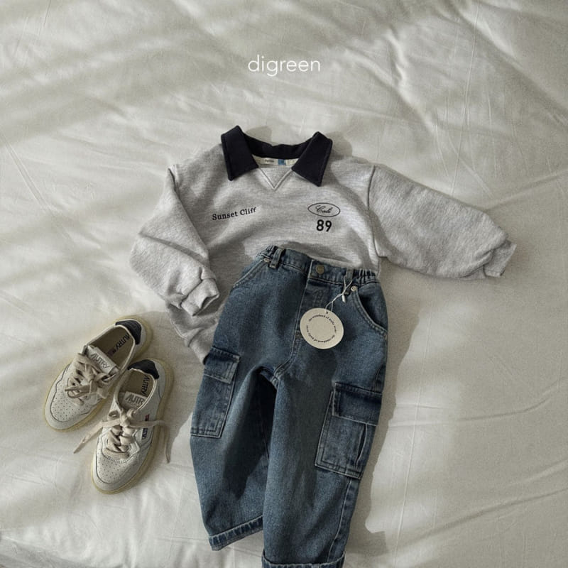 Digreen - Korean Children Fashion - #minifashionista - Cargo Denim Pants - 11