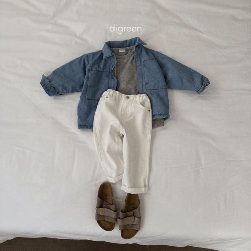 Digreen - Korean Children Fashion - #minifashionista - Cream Pants - 7