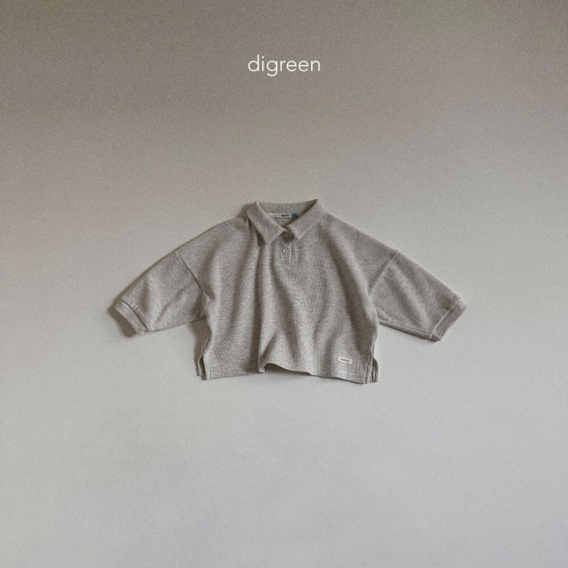 Digreen - Korean Children Fashion - #minifashionista - Collar Waffle Tee - 6