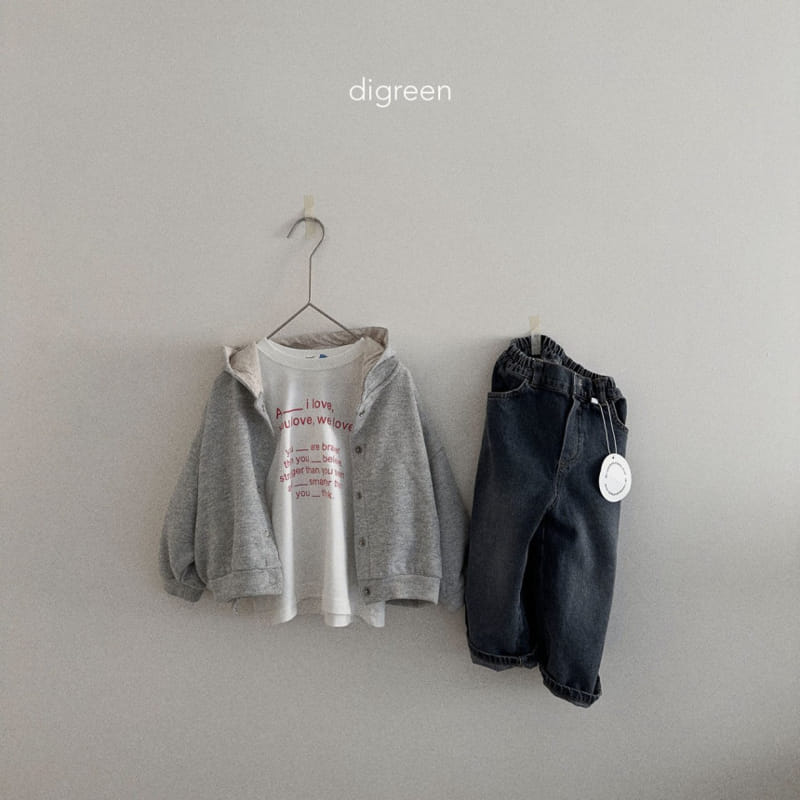 Digreen - Korean Children Fashion - #minifashionista - Lala Hoody Zip Up - 8