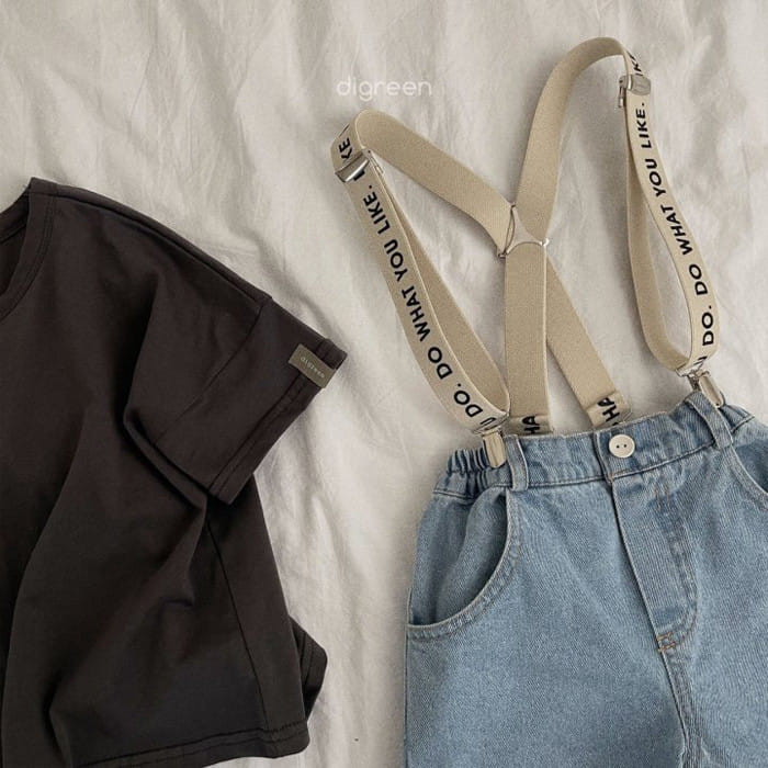 Digreen - Korean Children Fashion - #minifashionista - Lettering Suspenders - 10