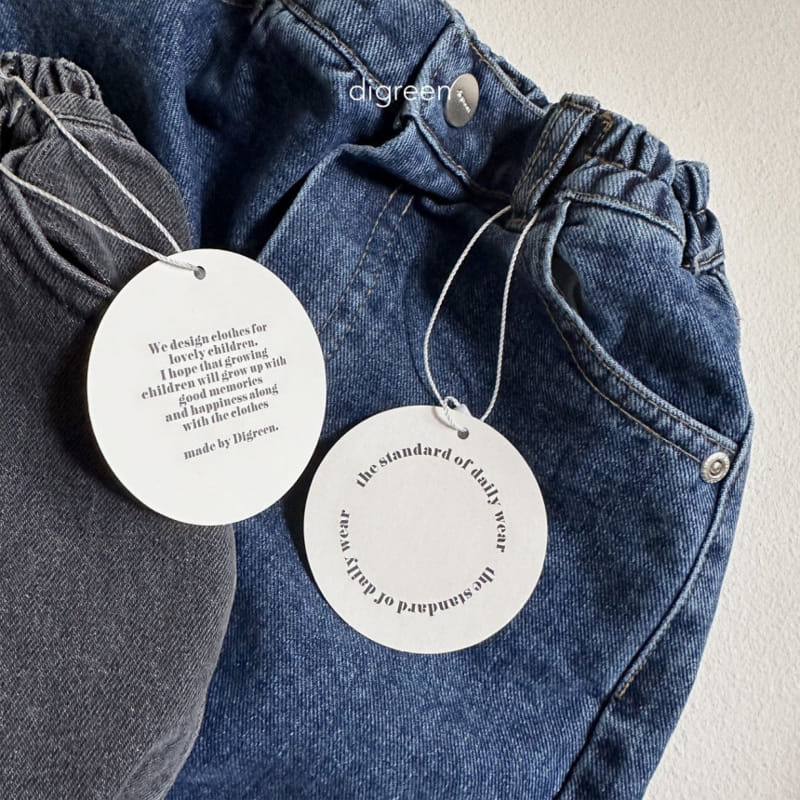 Digreen - Korean Children Fashion - #prettylittlegirls - Standard Denim Pants - 4