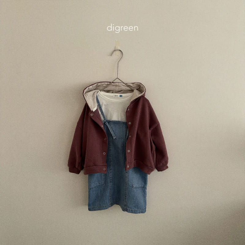 Digreen - Korean Children Fashion - #toddlerclothing - Lala Hoody Zip Up - 11