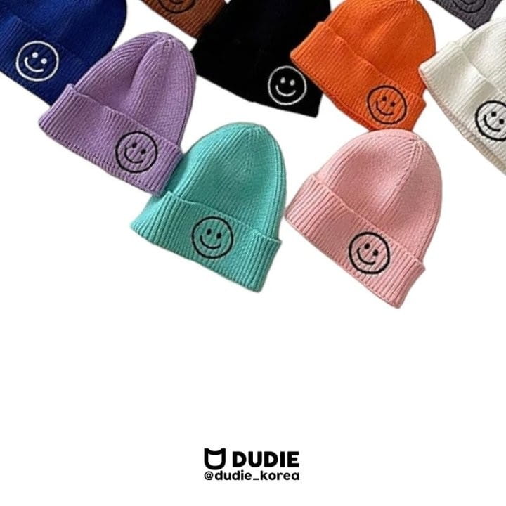 Dudie - Korean Children Fashion - #designkidswear - Pastel Smile Beanie - 6