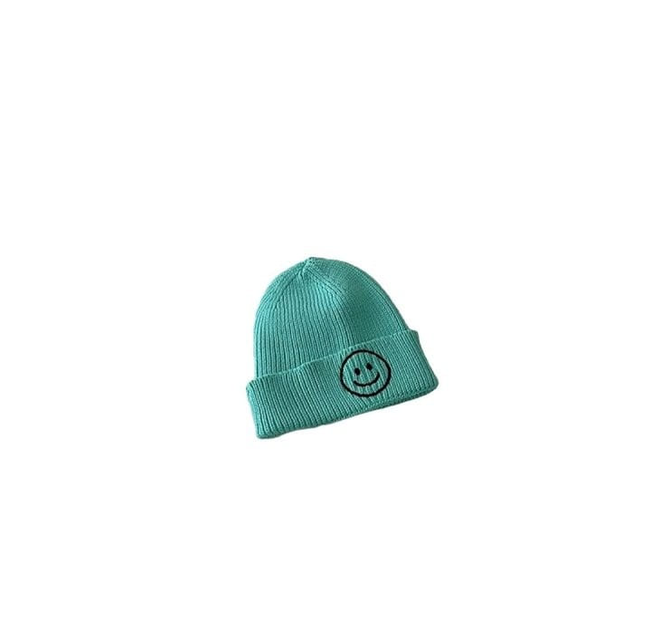 Dudie - Korean Children Fashion - #kidsshorts - Pastel Smile Beanie - 9