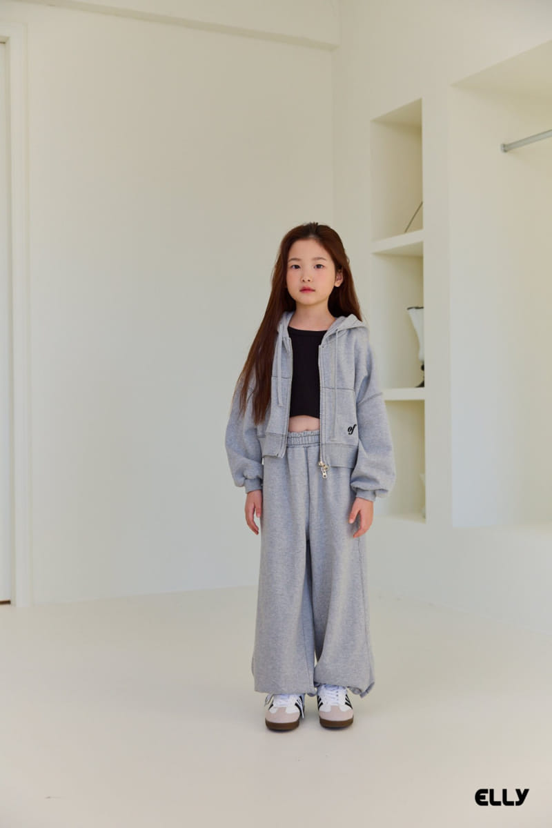 Ellymolly - Korean Children Fashion - #Kfashion4kids - Ove Crop Hoody Zip Up - 8