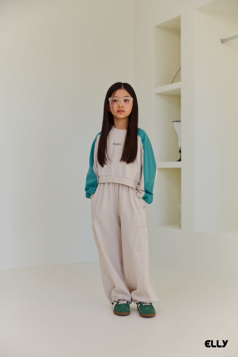Ellymolly - Korean Children Fashion - #Kfashion4kids - Amoret Color Sweatshirt - 7