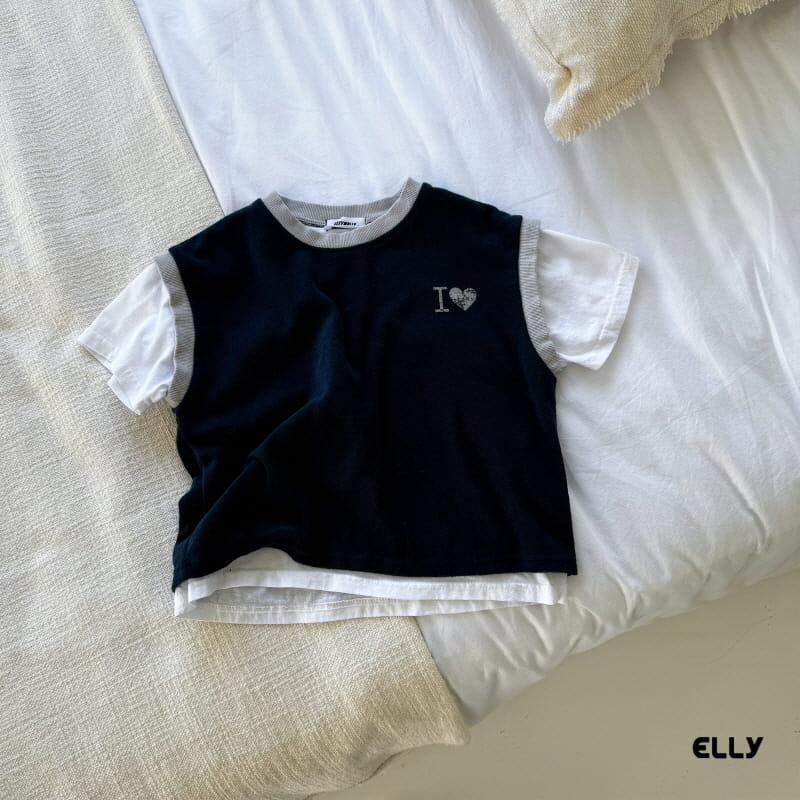Ellymolly - Korean Children Fashion - #childrensboutique - I Love Combi Tee - 5
