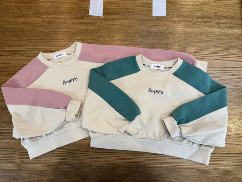 Ellymolly - Korean Children Fashion - #designkidswear - Amoret Color Sweatshirt