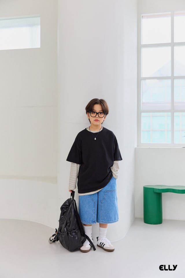 Ellymolly - Korean Children Fashion - #designkidswear - Capenda Denim Pants - 2